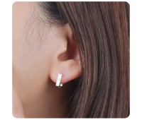 Silver Hoop Earring HO-2612